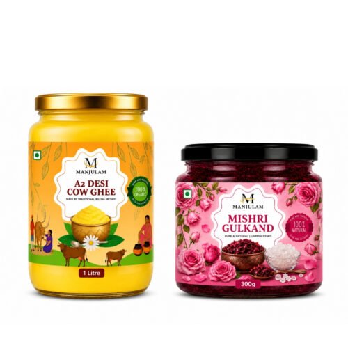 1 Litre Ghee + Gulkand
